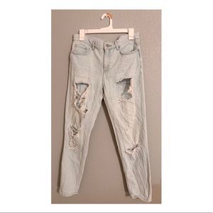 Forever 21 Ultra Distressed Light Wash Jeans